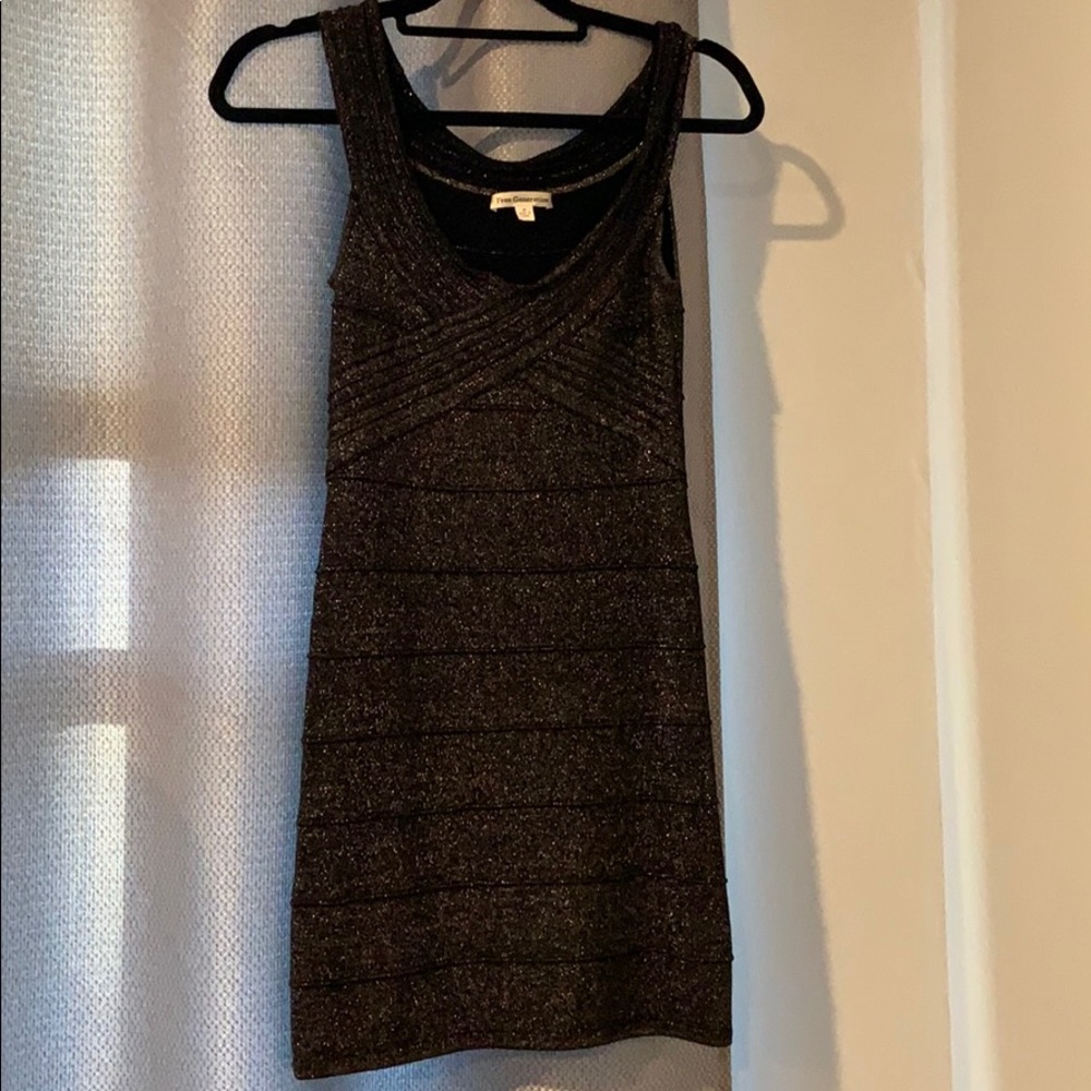 Sparkly Black Bodycon Dress
